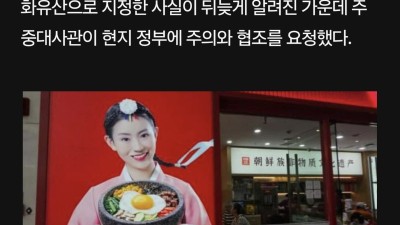 '돌솥비빔밥' 중국 문화유산으로 지정?…주중대사, 中에 '주의' 요청